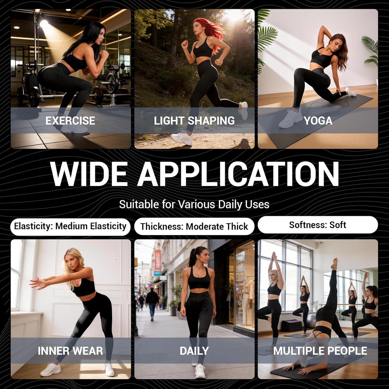 3D Compression Leggings Women, High Waist anti Cellulite Leggings, Workout Bum Scrunch Butt Lift Leggings, Gym Trousers Womens