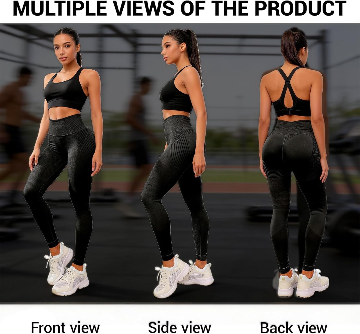 3D Compression Leggings Women, High Waist anti Cellulite Leggings, Workout Bum Scrunch Butt Lift Leggings, Gym Trousers Womens