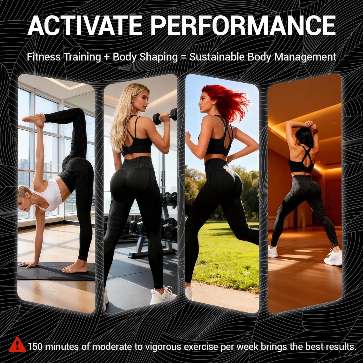 3D Compression Leggings Women, High Waist anti Cellulite Leggings, Workout Bum Scrunch Butt Lift Leggings, Gym Trousers Womens