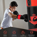 Children's Punching Bag Set with Hand Wraps and Wall Mount for Fitness Training